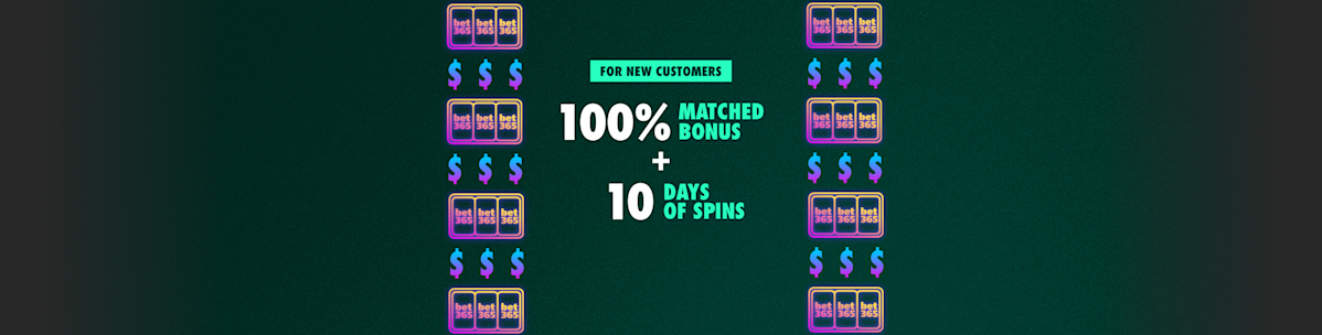 100% matched bonus + 10 days of spins